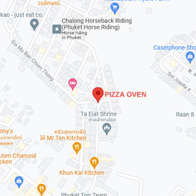 Pizza แผนที่ถนนเตาอบ