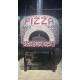 Mosaic pizza oven with gas