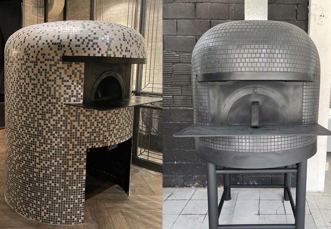 professional pizza Oven with mosaic