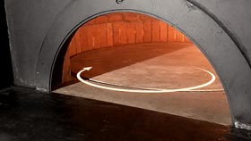 Rotary pizza oven